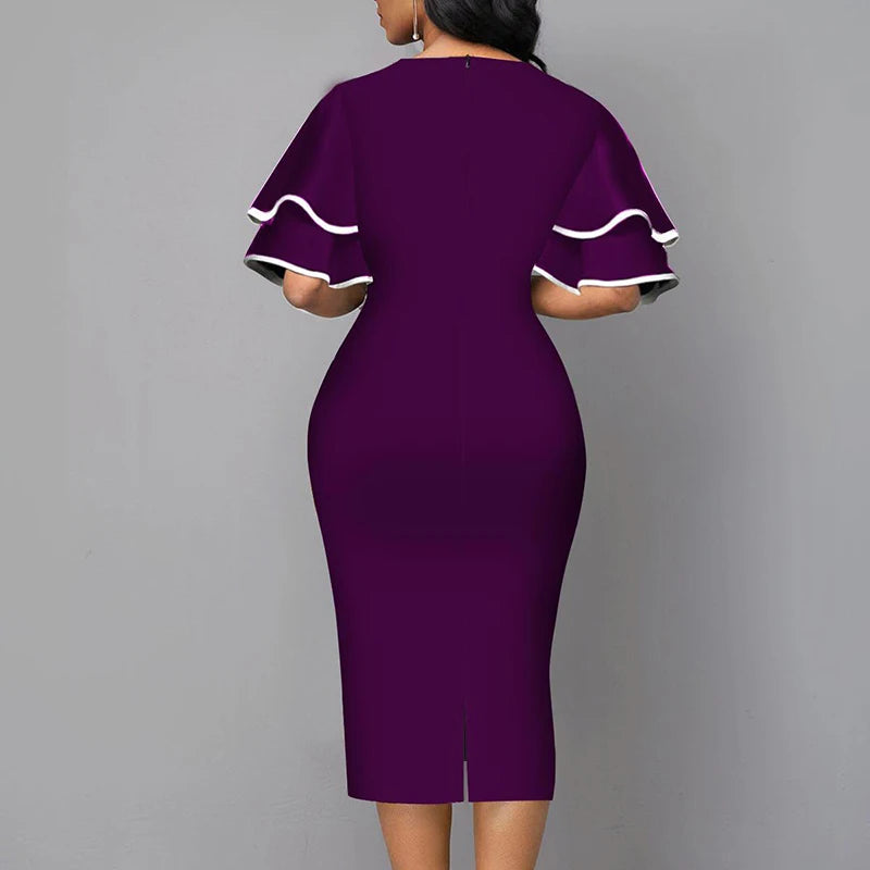 Luxencea™️ Modern Geometric Elegance Dress