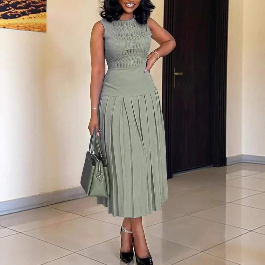 Luxencea™️ Chic Pleated Elegant Dress