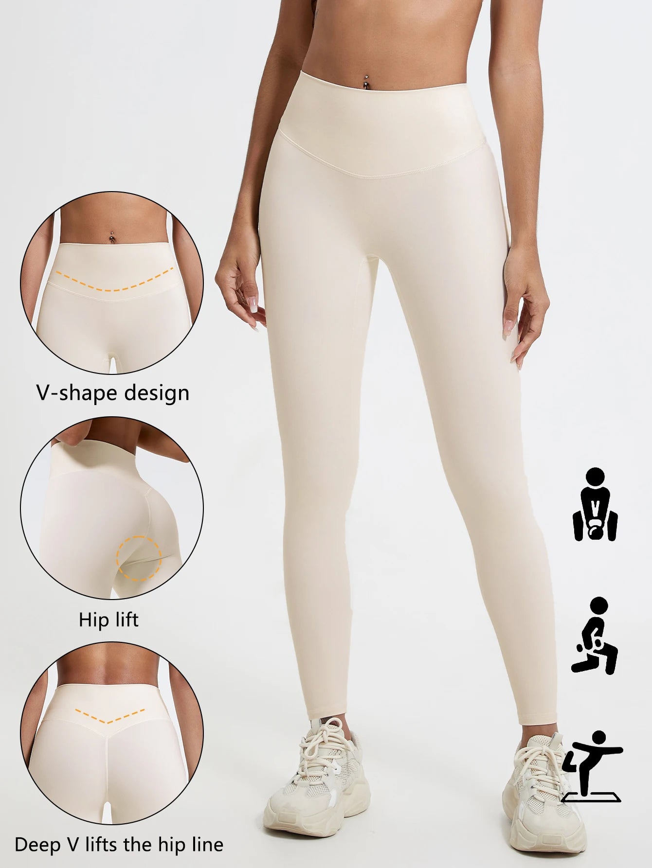 Luxencea™️ – High-Waist Sculpting Push-Up Leggings