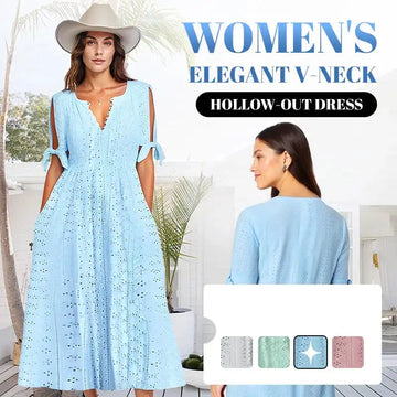 Luxencea™️ Chic Eyelet Summer Dress