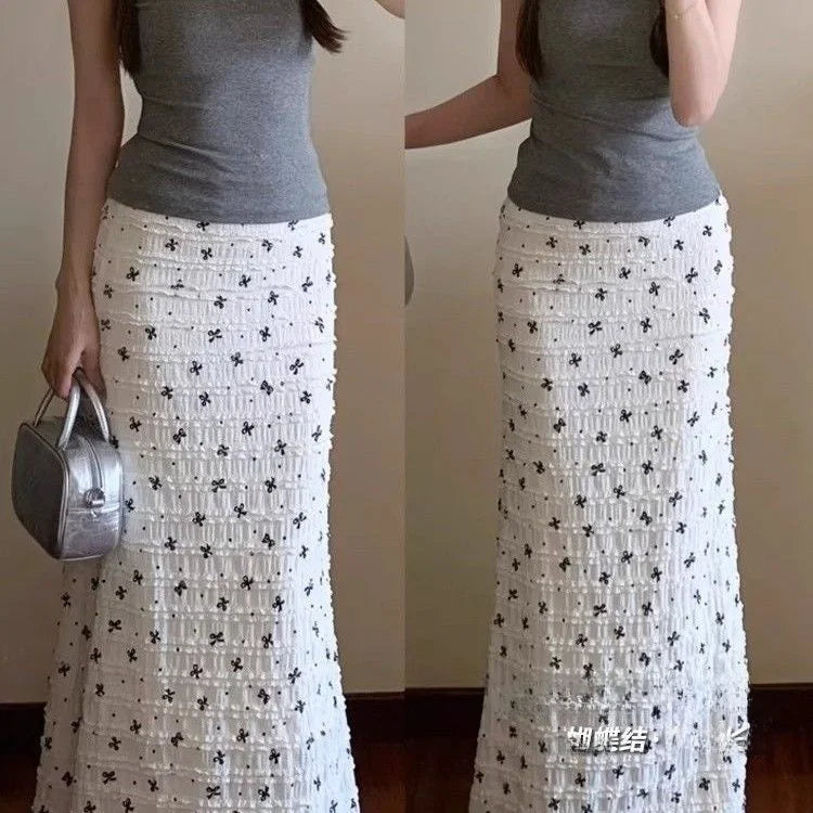 Luxencea™️ Floral Elegance Maxi Skirt