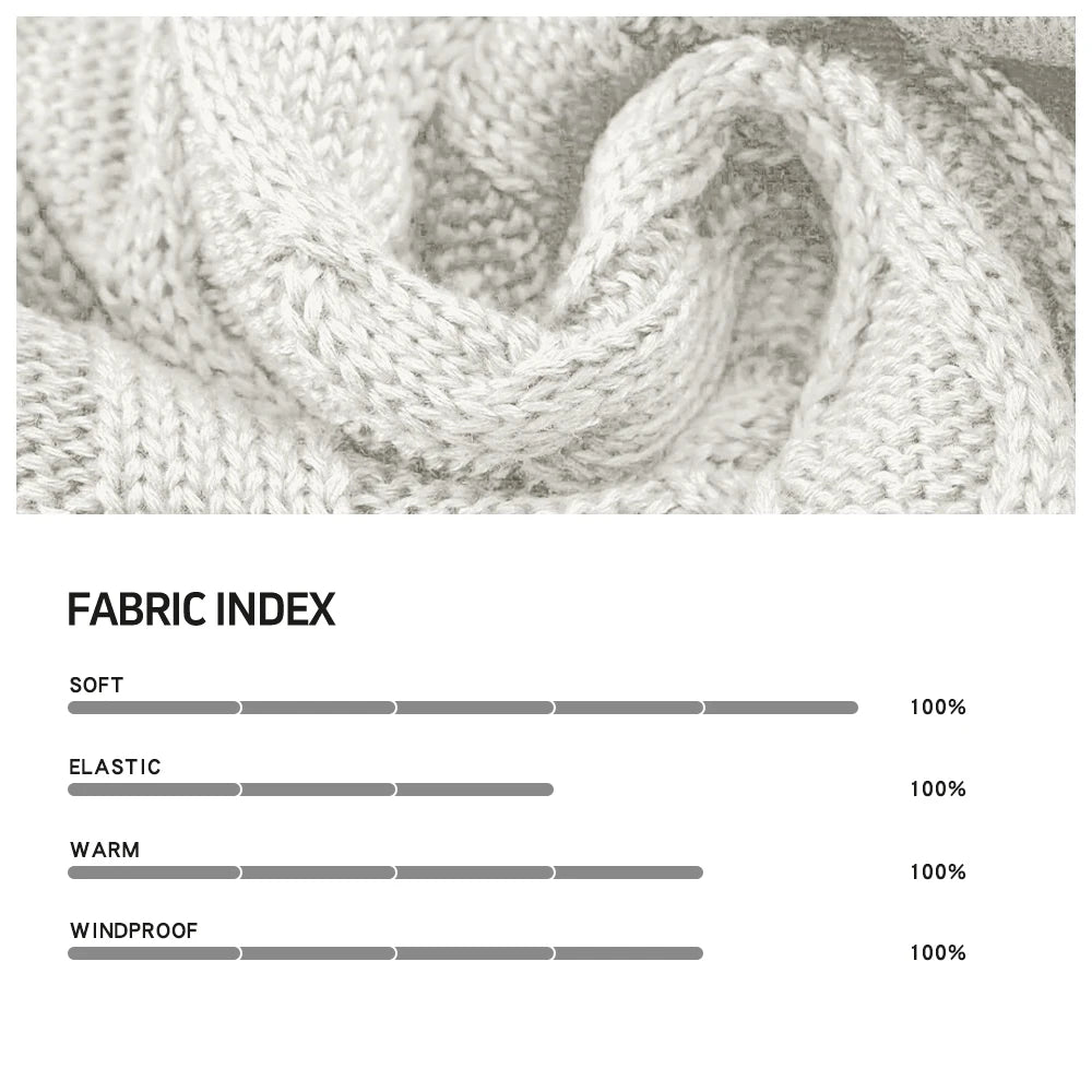 Luxencea™ Men’s Chunky Cable Knit Crewneck Sweater