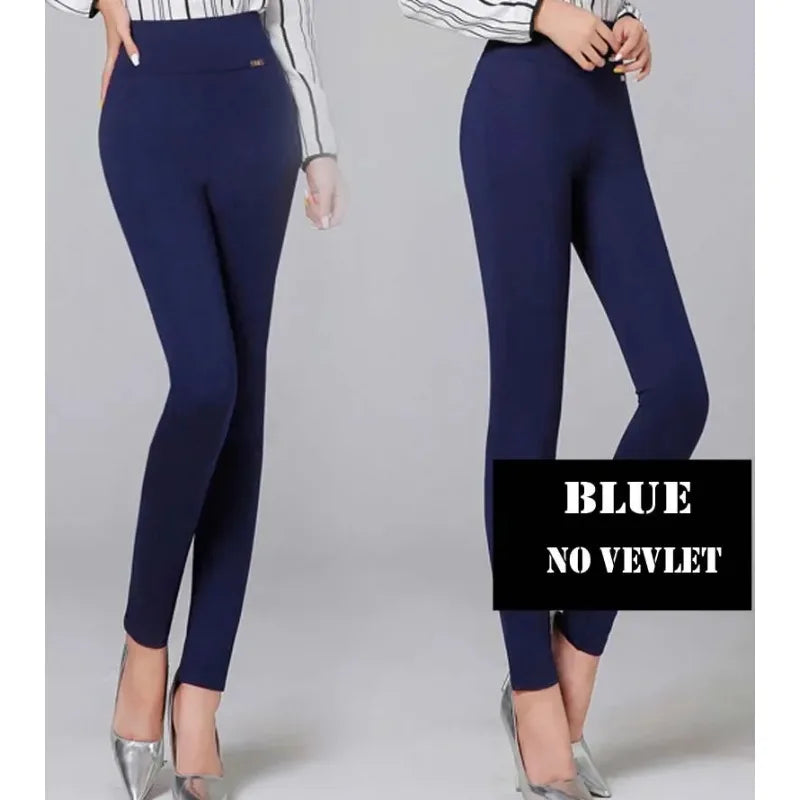 Luxencea™ High-Waist Warm Elastic Pencil Pants for Women