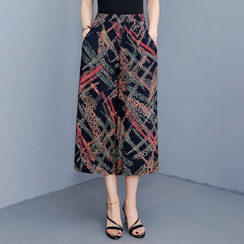 Luxencea™️ Elegant Floral Flowing Pants