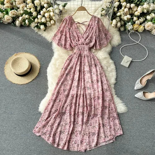Luxencea™️ Floral Boho Maxi Dress