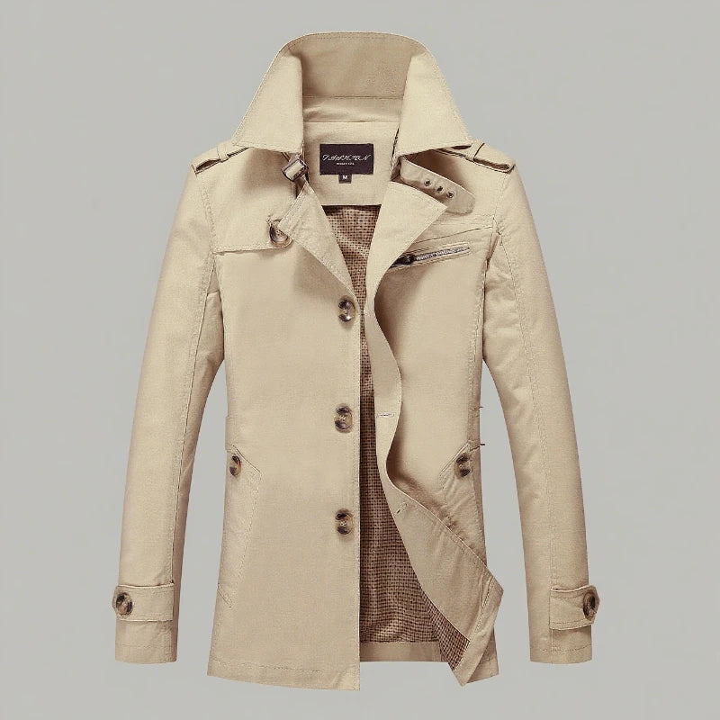 Luxencea™ Classic Business Long Trench Coat for Men