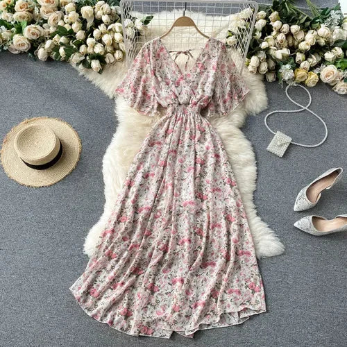 Luxencea™️ Floral Boho Maxi Dress