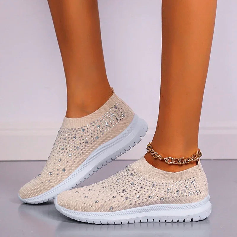 Luxencea™️ – Elegant Sparkle Comfort Sneakers