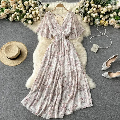 Luxencea™️ Floral Boho Maxi Dress