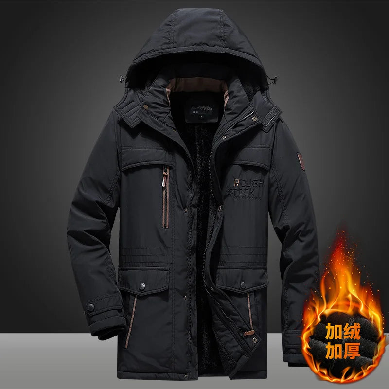 Luxencea™ Military Windproof Fur Hood Winter Parka Jacket