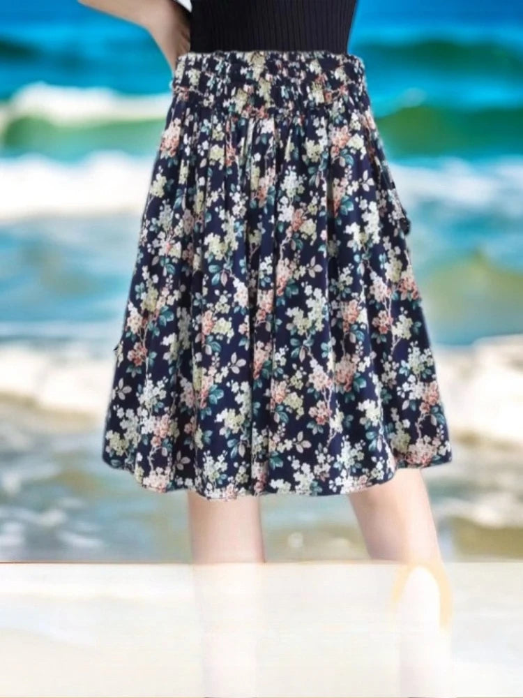 Luxencea™️ Elegant Floral Summer Skirt