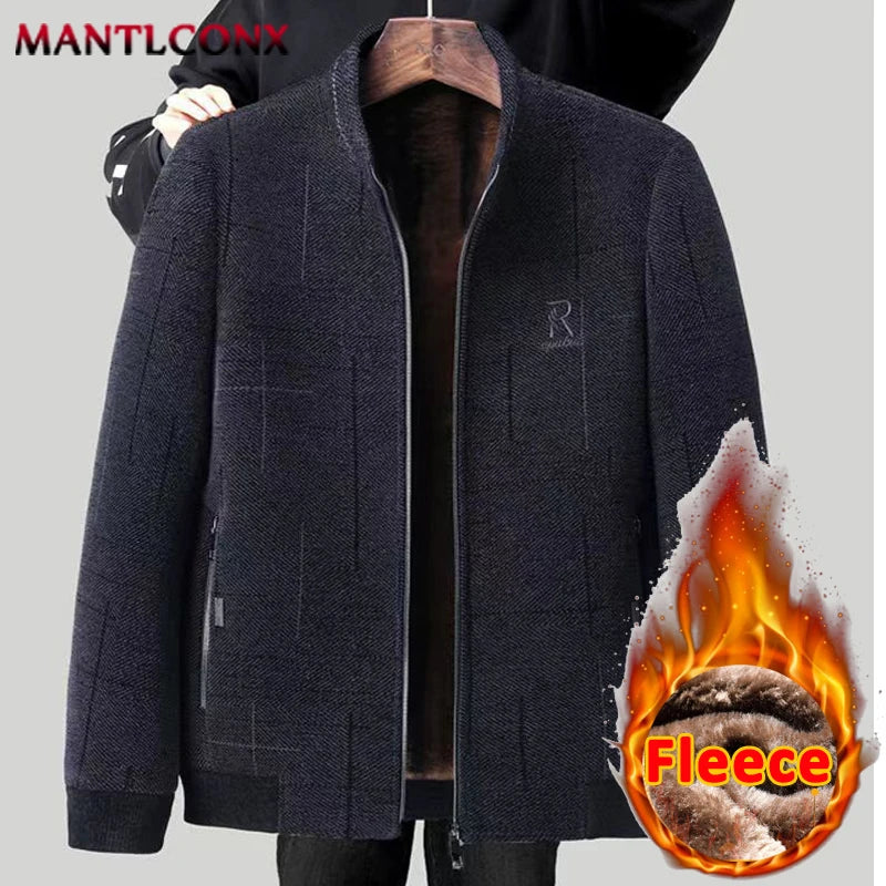 Luxencea™ Luxury Fleece-Lined Business Winter Jacket for Men