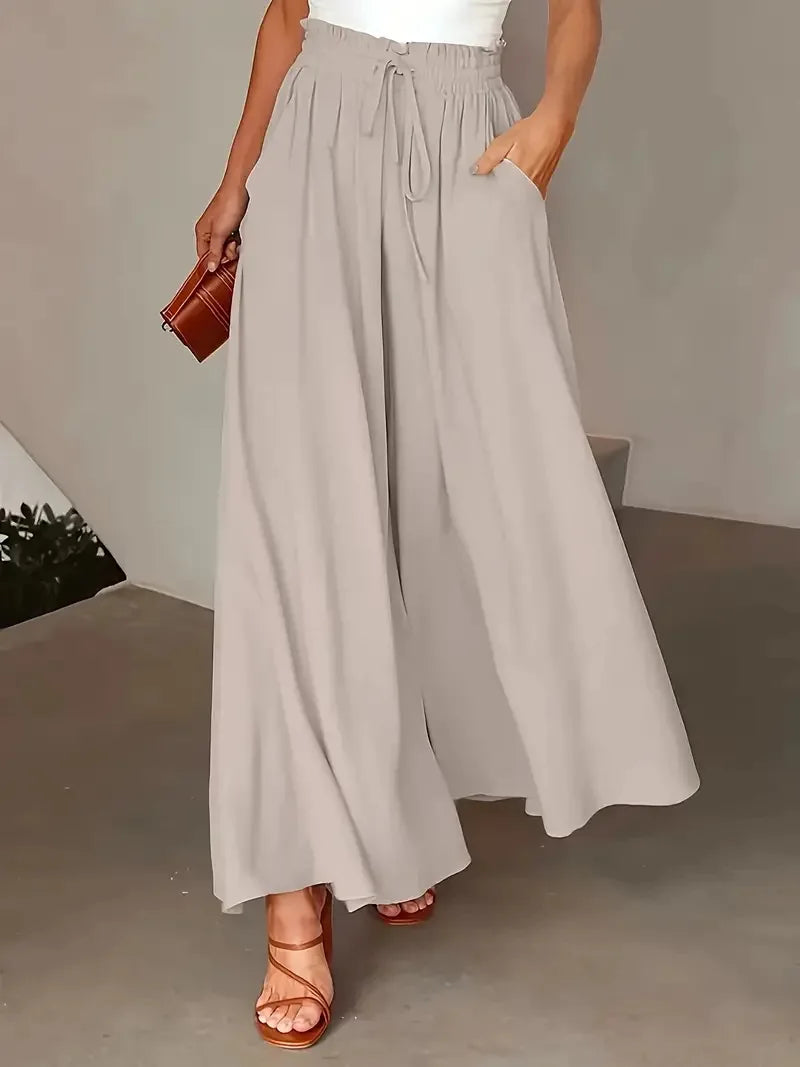 Luxencea™️ Elegant Flowy Polka Dot Maxi Skirt