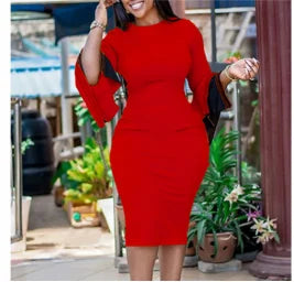 Luxencea™ Elegant African-Inspired Slim Dress for Women