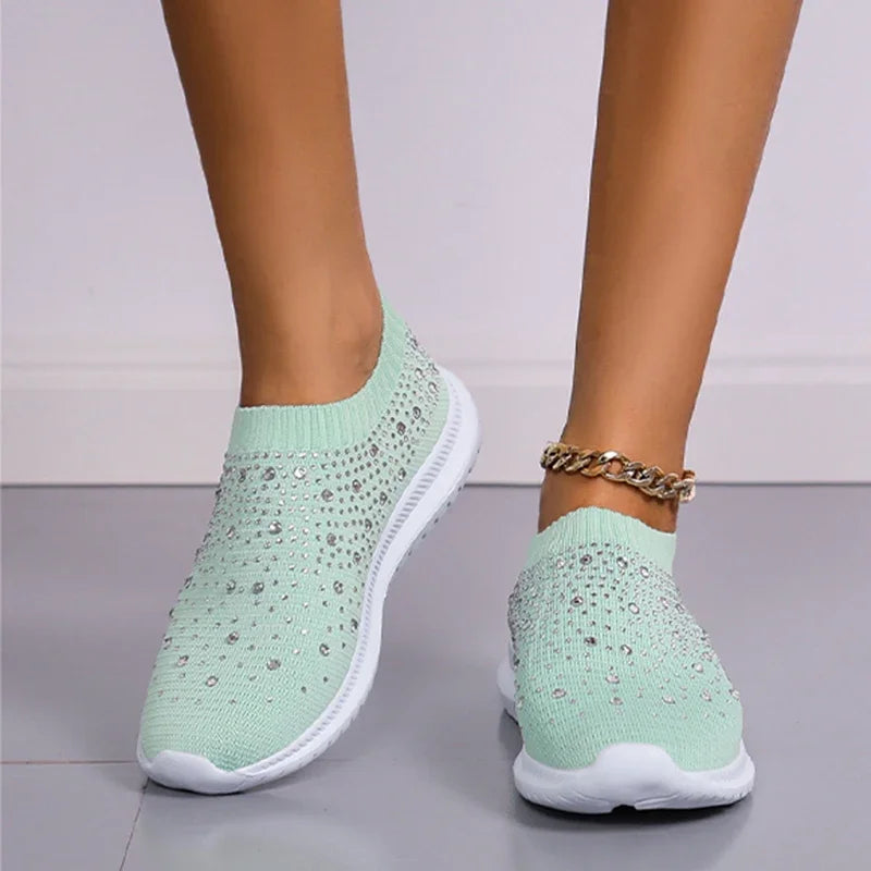 Luxencea™️ – Elegant Sparkle Comfort Sneakers