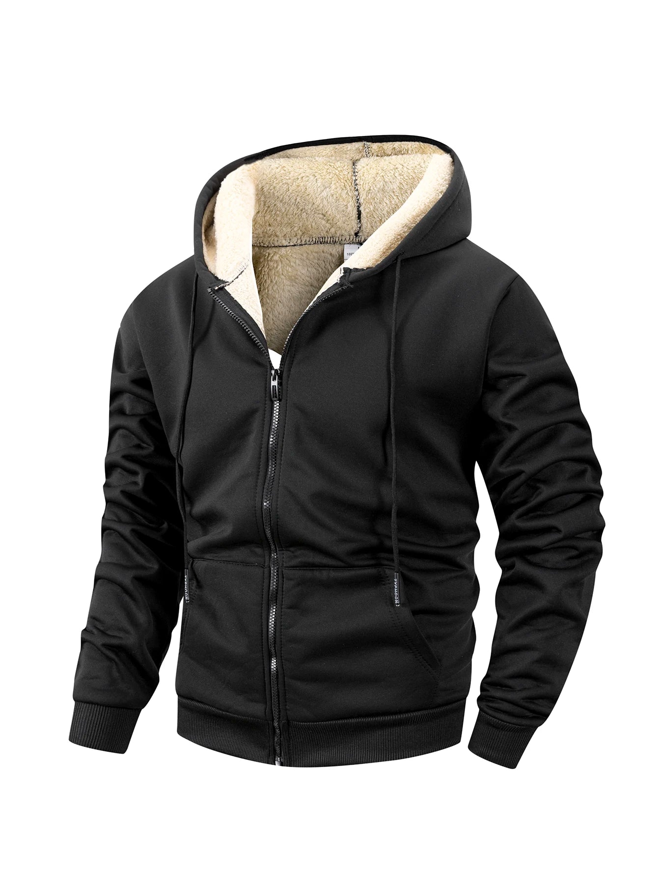 Luxencea™ Men’s Fleece-Lined Winter Zip Hoodie