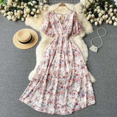 Luxencea™️ Floral Boho Maxi Dress