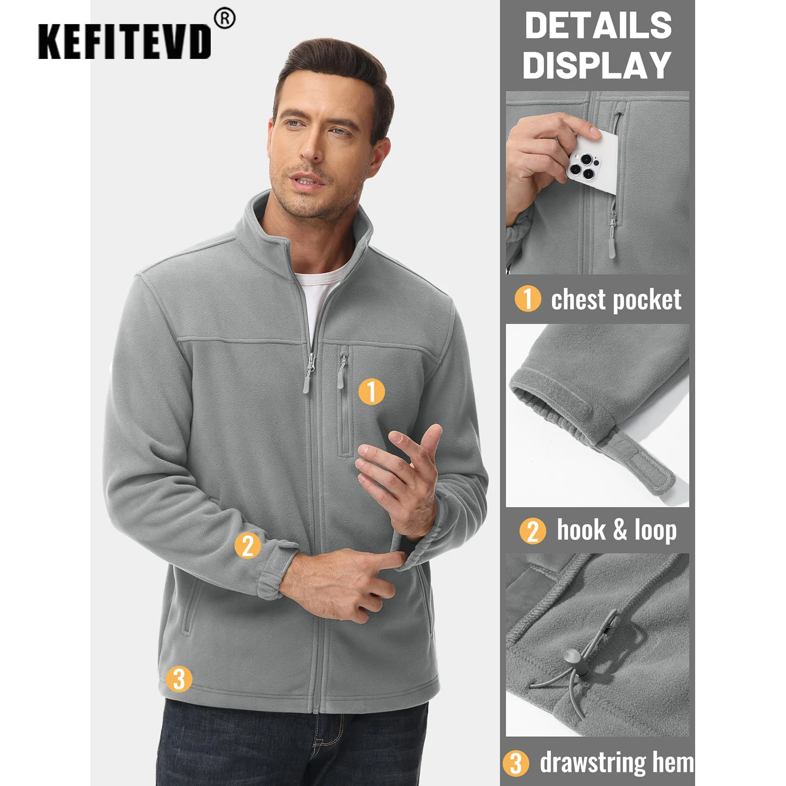 Luxencea™ Men’s Thermal Outdoor Fleece Jacket