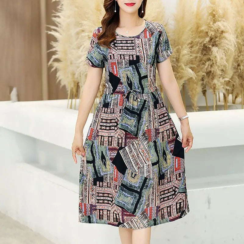 Luxencea™️ Elegant Floral Summer Dress