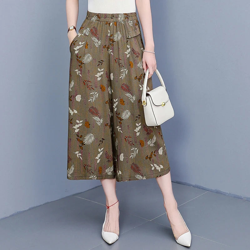 Luxencea™️ Elegant Floral Flowing Pants