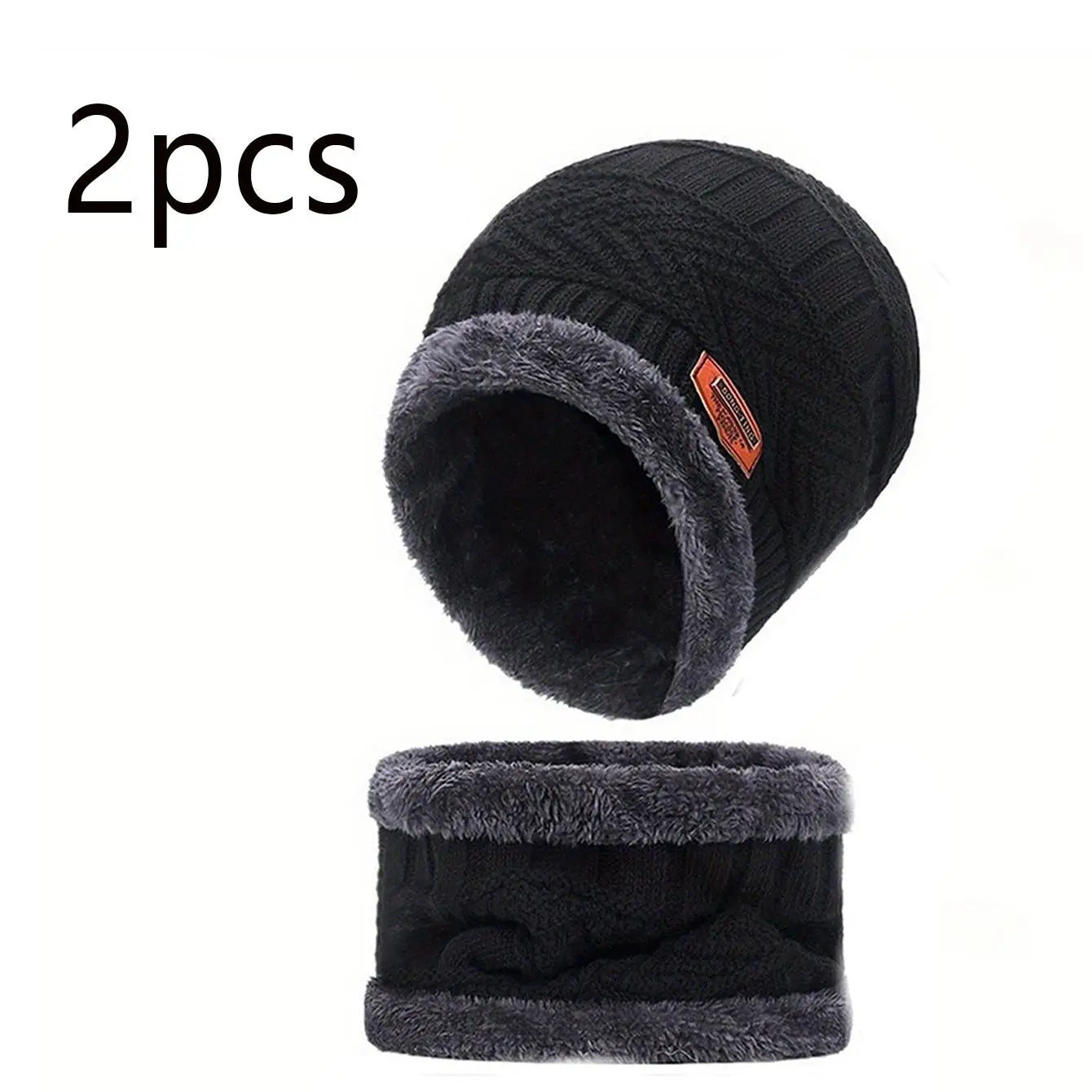 Luxencea™ Winter Velvet Hat & Scarf Set (4-Piece)