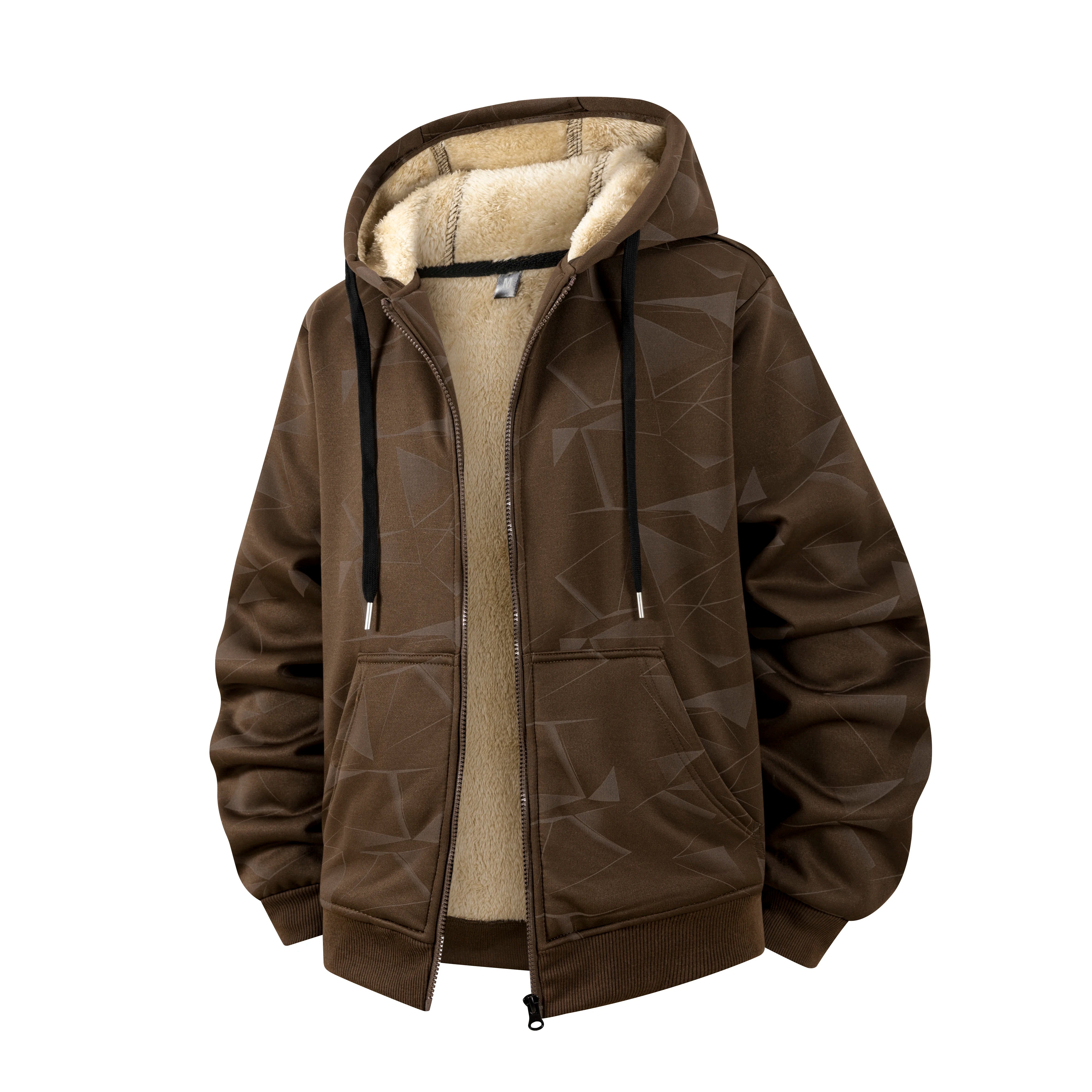 Luxencea™ Lambswool Fleece Hooded Winter Jacket for Men