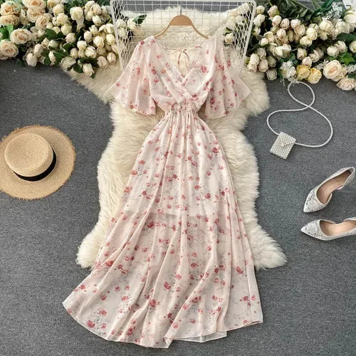 Luxencea™️ Floral Boho Maxi Dress