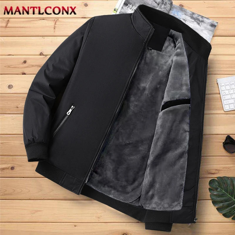 Luxencea™ Luxury Fleece-Lined Business Winter Jacket for Men