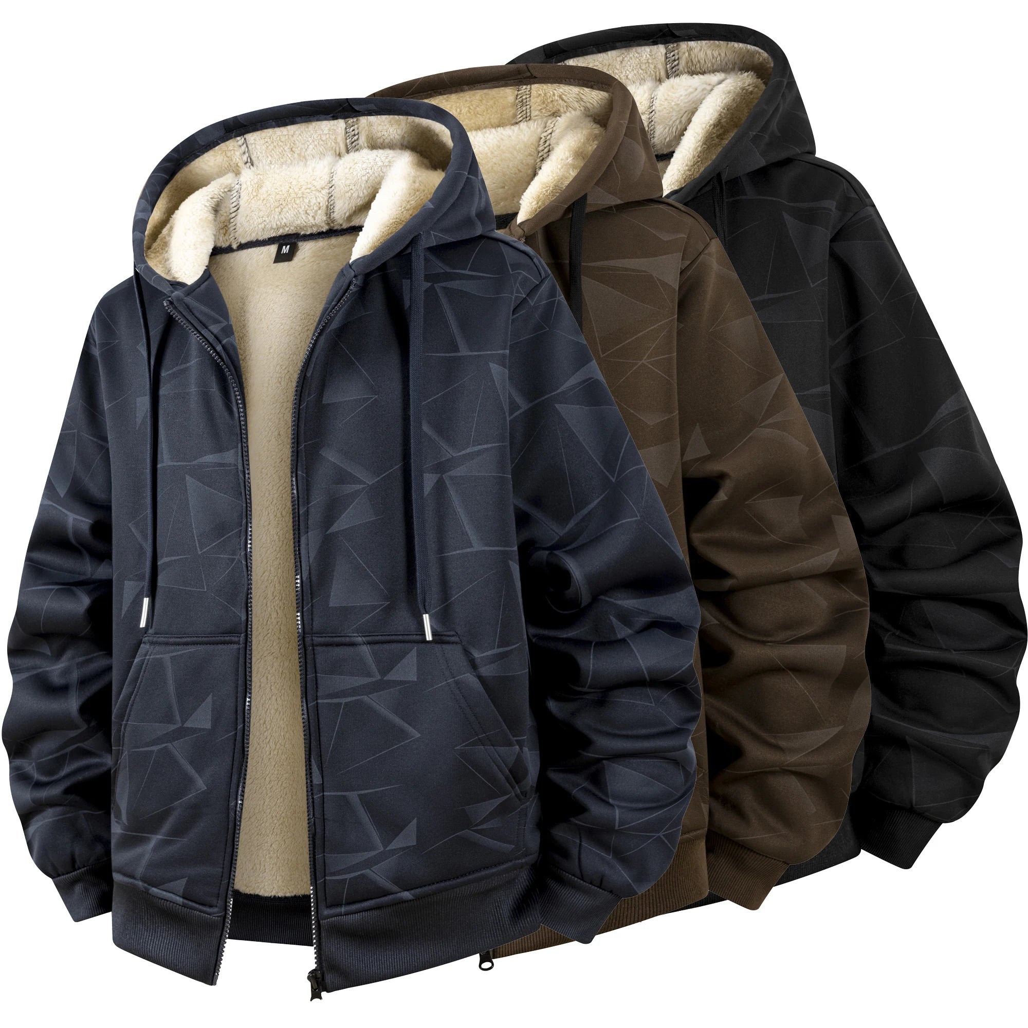 Luxencea™ Lambswool Fleece Hooded Winter Jacket for Men