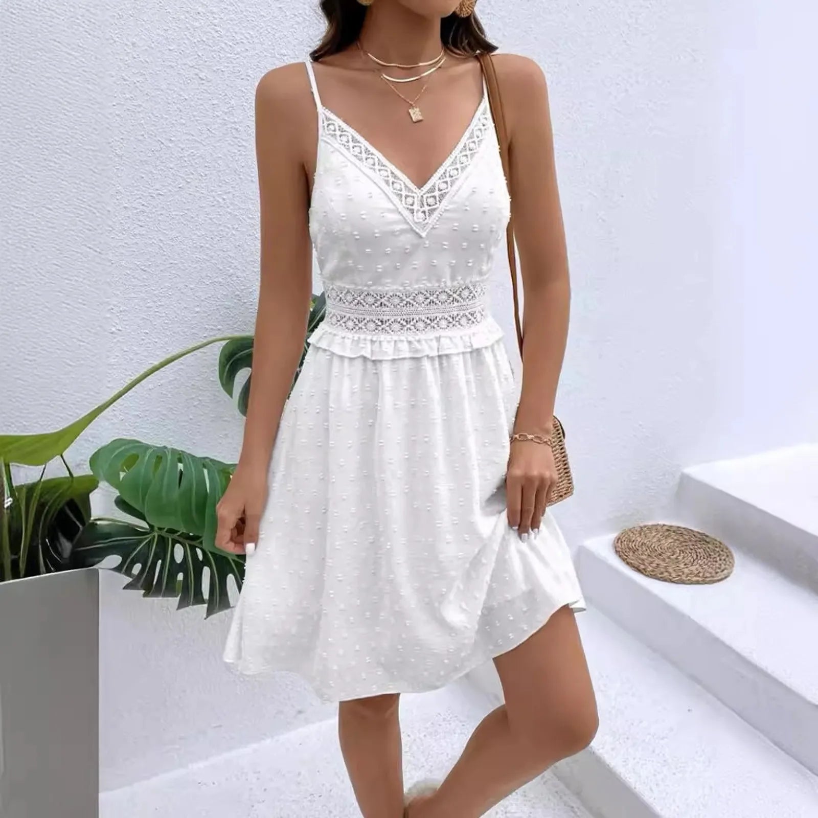 Luxencea™️ Pure White Elegant Dress