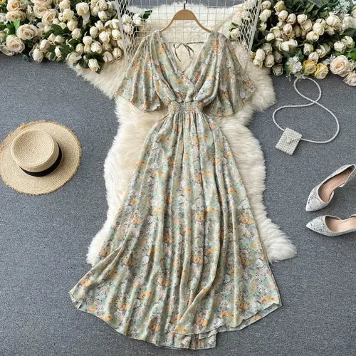 Luxencea™️ Floral Boho Maxi Dress