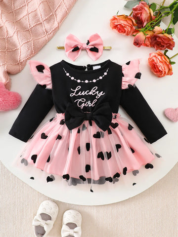 Luxencea™️ Lucky Girl Heart Chic Dress