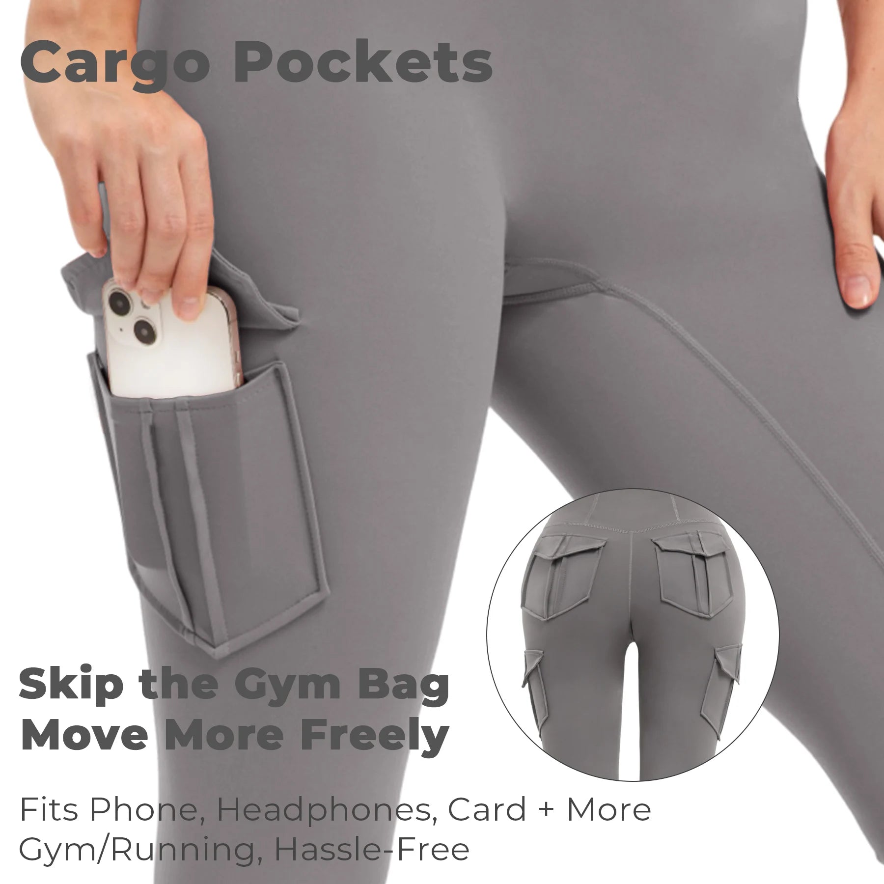 Luxencea™️ – High-Waist Sculpting Cargo Leggings