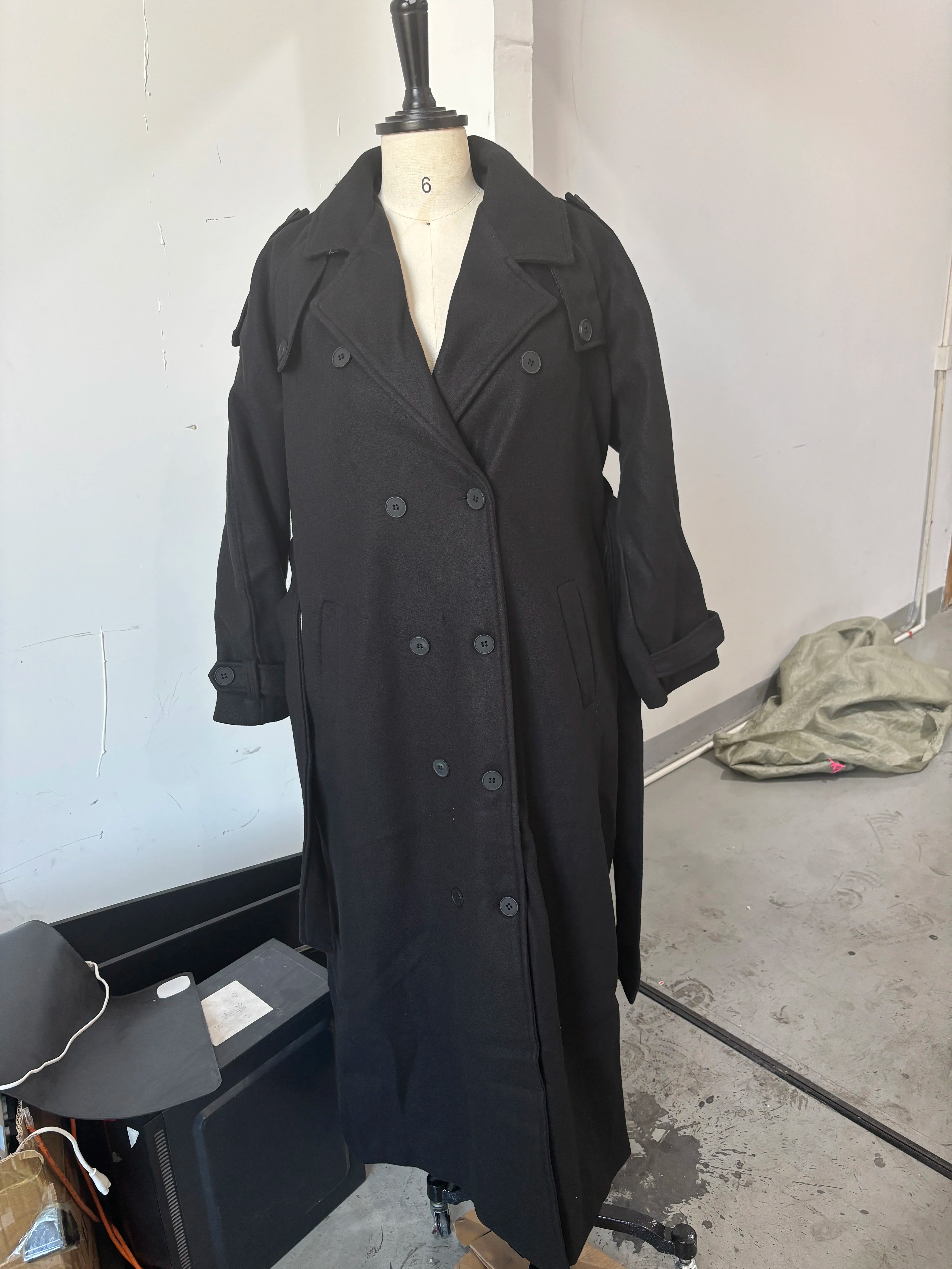 Luxencea™ Elegant Long Wool Winter Coat