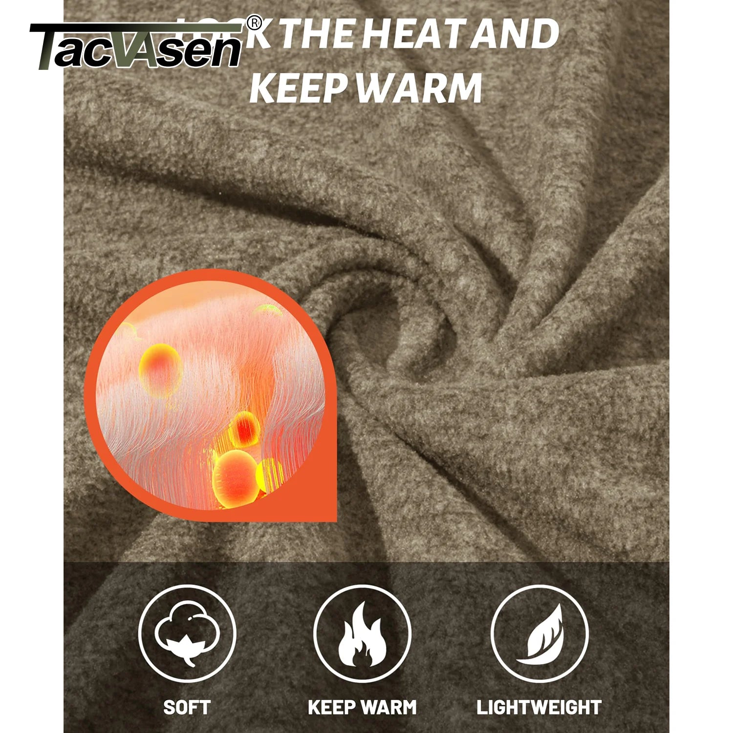 Luxencea™ Lightweight Full-Zip Fleece Jacket for Men