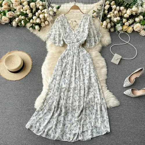 Luxencea™️ Floral Boho Maxi Dress