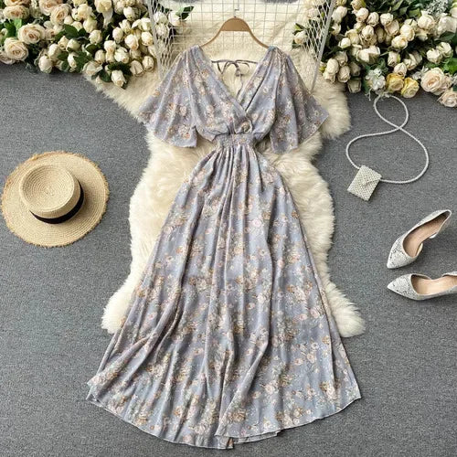 Luxencea™️ Floral Boho Maxi Dress