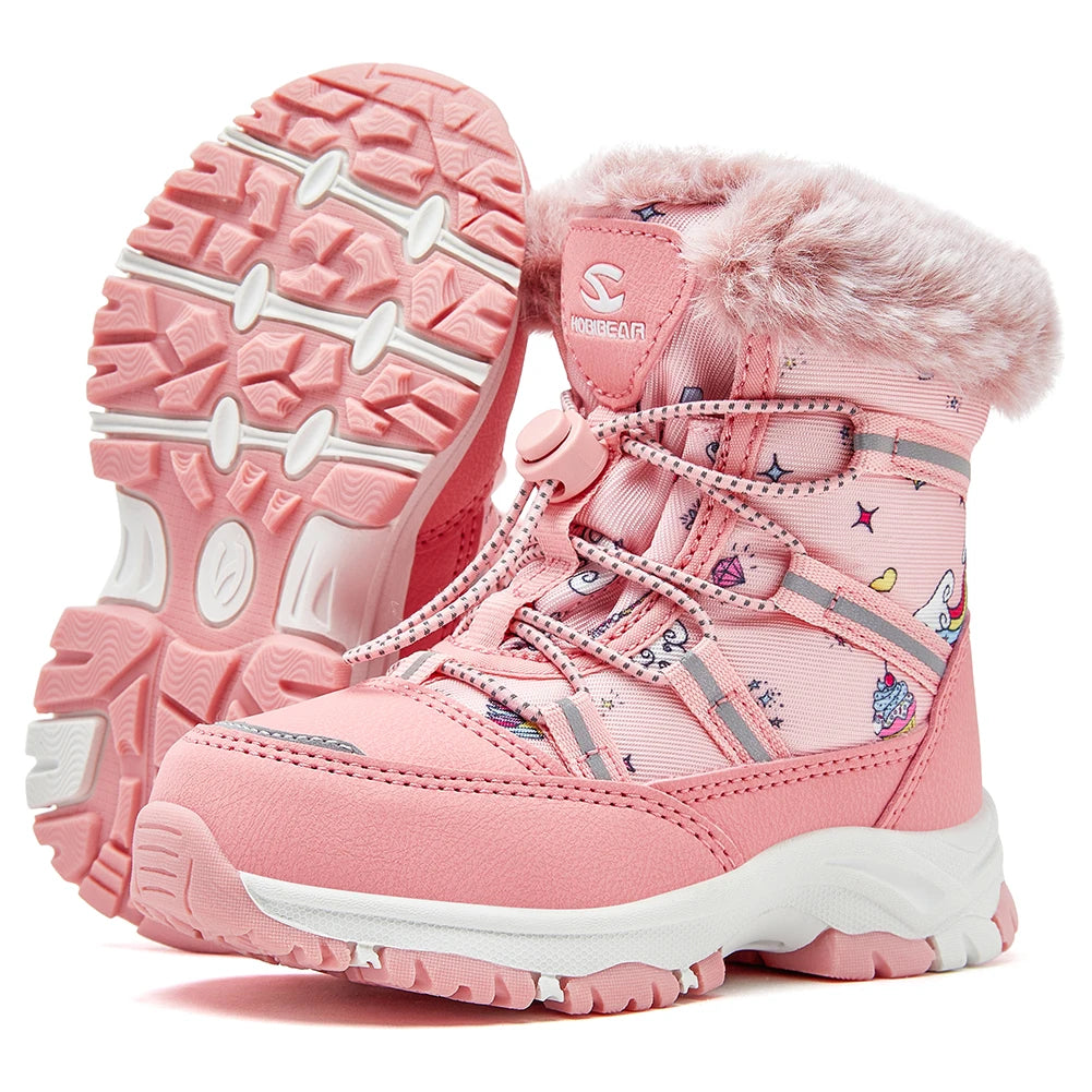 Luxencea™ Baby Girls Waterproof Snow Boots