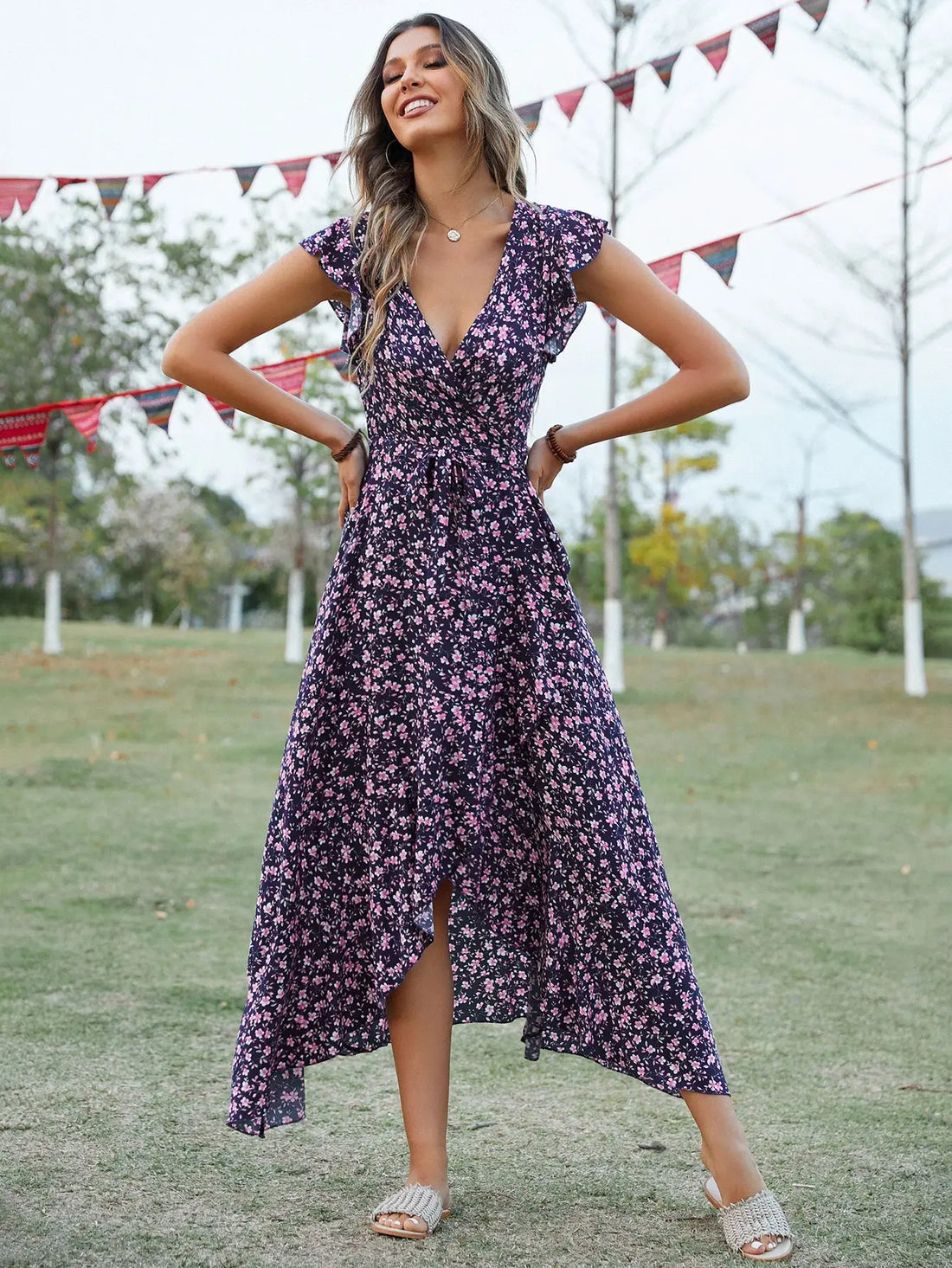 Luxencea™️ – Elegant Boho Flowing Dress