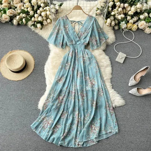 Luxencea™️ Floral Boho Maxi Dress