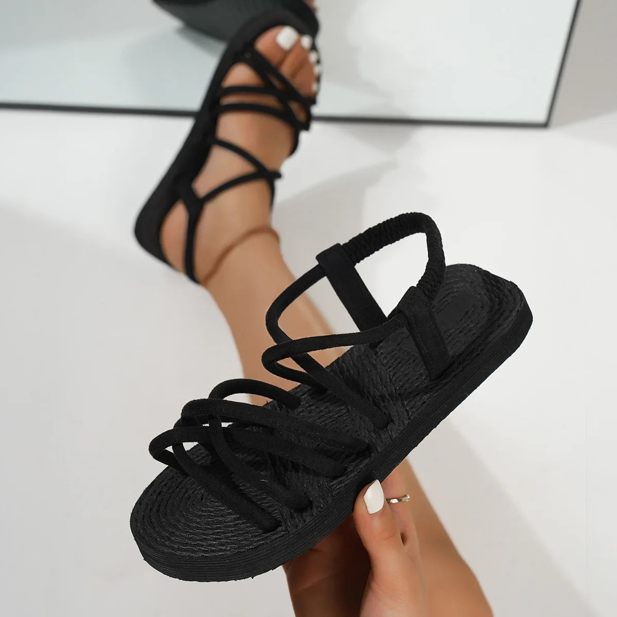 Luxencea™️ – Chic Cross-Strap Comfort Sandals