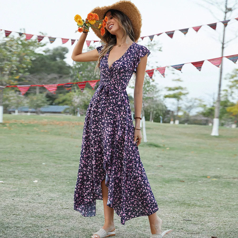 Luxencea™️ – Elegant Boho Flowing Dress