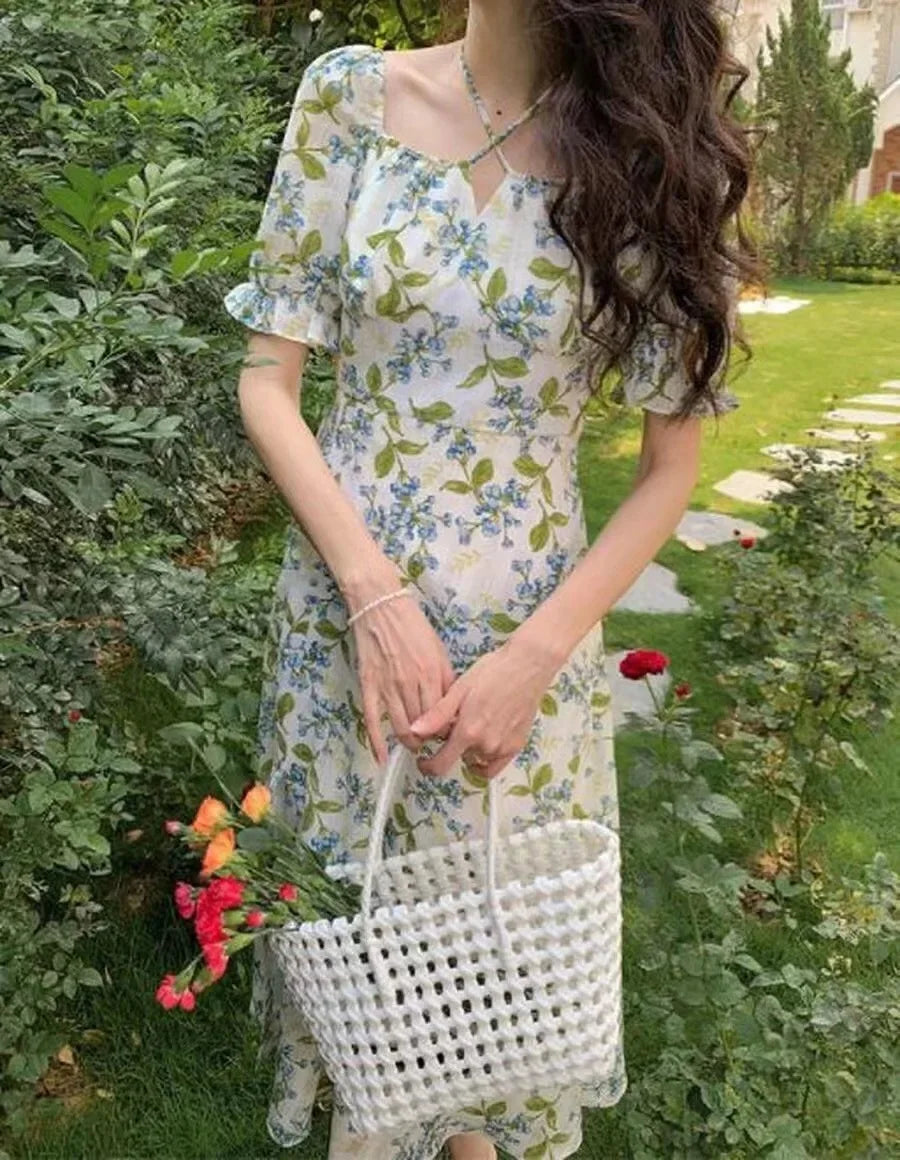 Luxencea™️ Soft Floral Elegant Dress