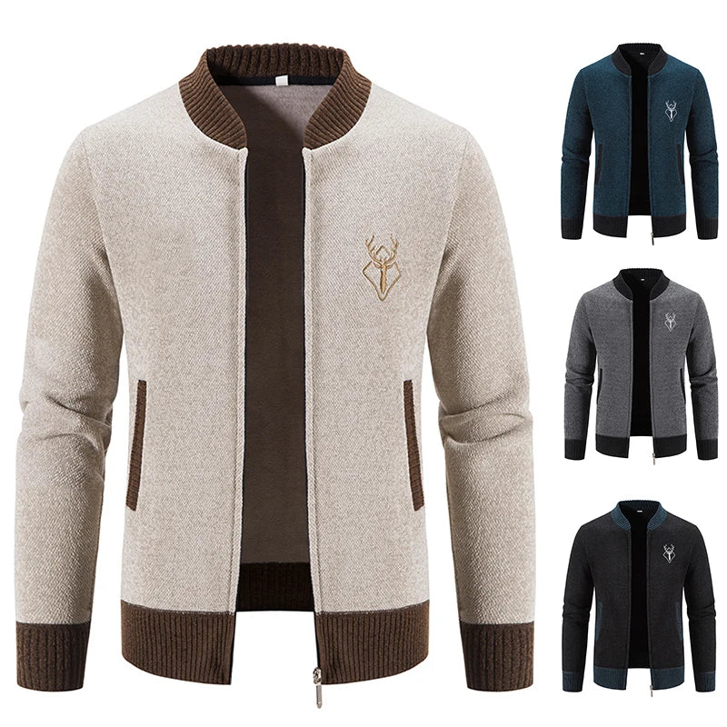 Luxencea™ Autumn-Winter Knit Baseball Sweater Jacket