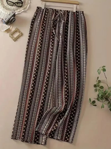 Luxencea™️ Elegant Boho Striped Pants