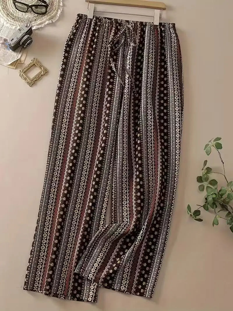 Luxencea™️ Elegant Boho Striped Pants