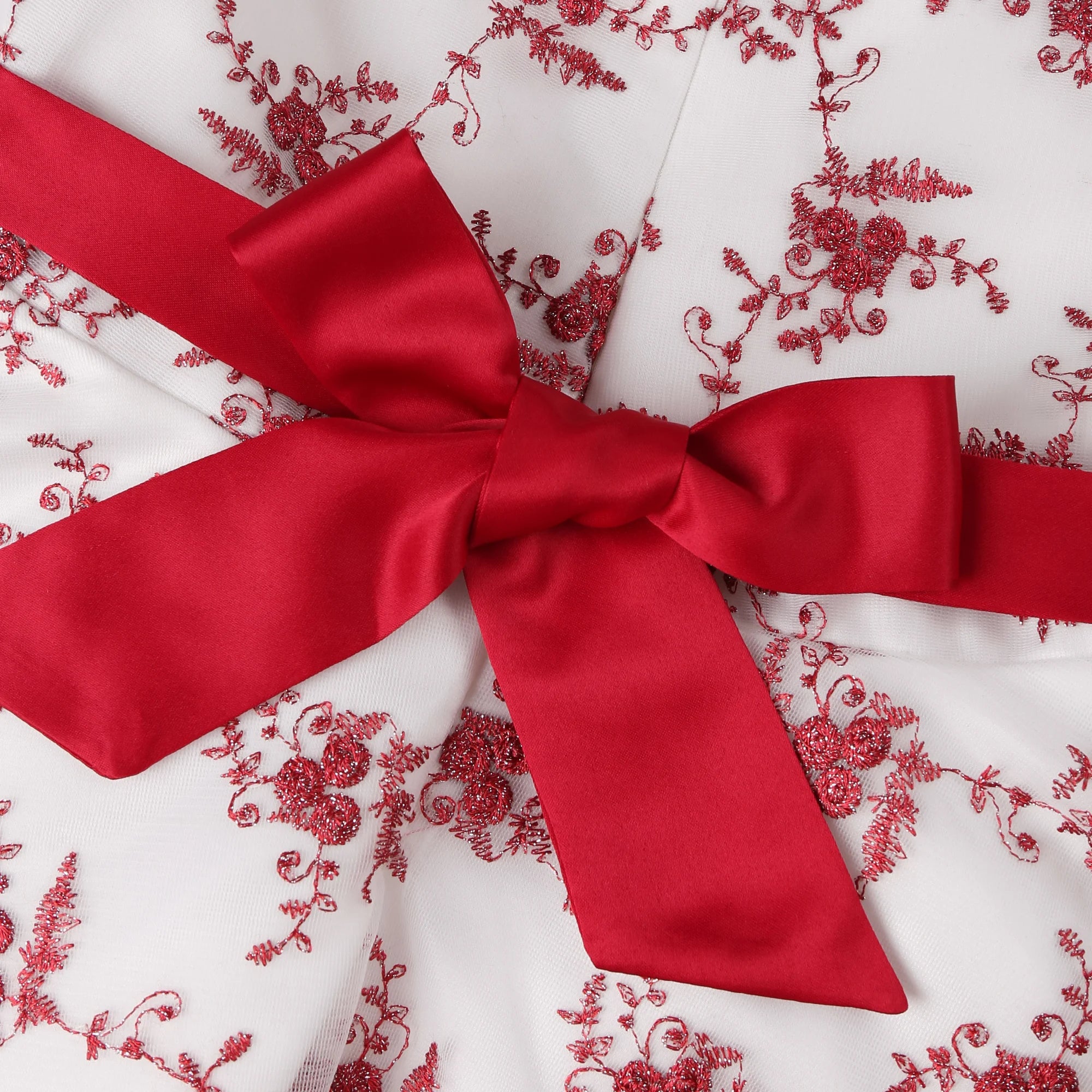 Luxencea™️ Red & White Princess Elegance Dress