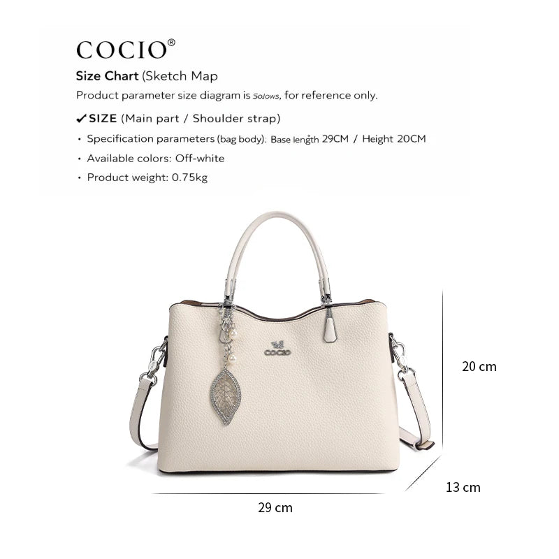 Luxencea™️ Elegant Textured Leather Handbag
