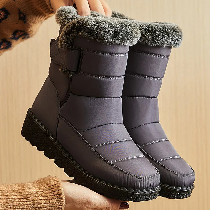 Luxencea™ Women’s Waterproof Fur Winter Boots