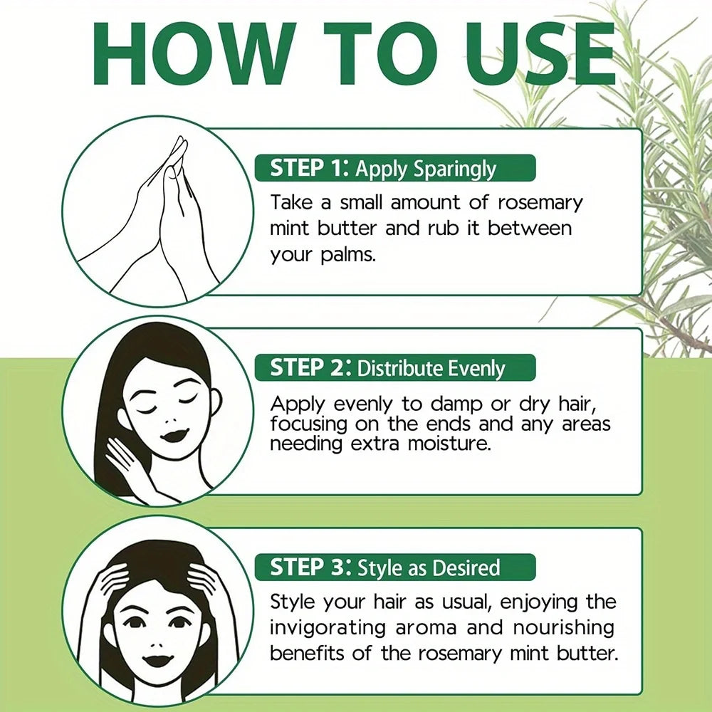 Luxencea™ Rosemary Mint Hair & Strong Roots Butter